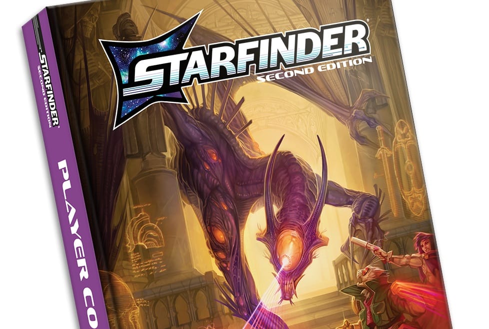 The front cover of the Starfinder: Second Edition Player Core book